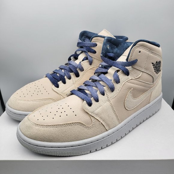NEW Women 11 / Men 9.5 Air Jordan 1 Mid "Sanddrift" Shoes DM9126-104 - Picture 9 of 10